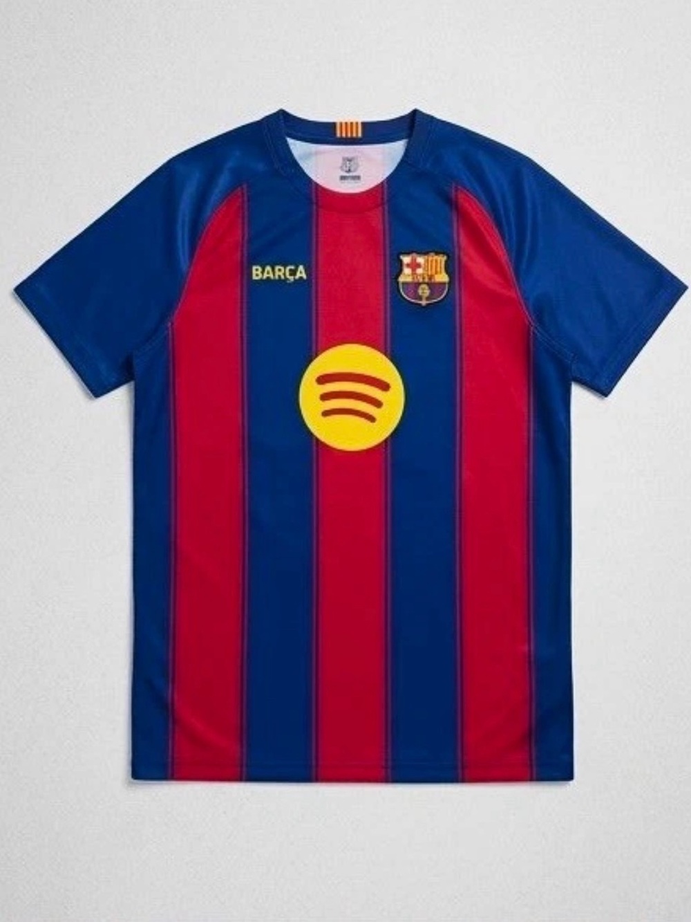 FC Barcelona Kids' Home Stripe Jersey - Blue & Red